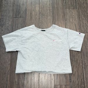 Grey crop top only worn once